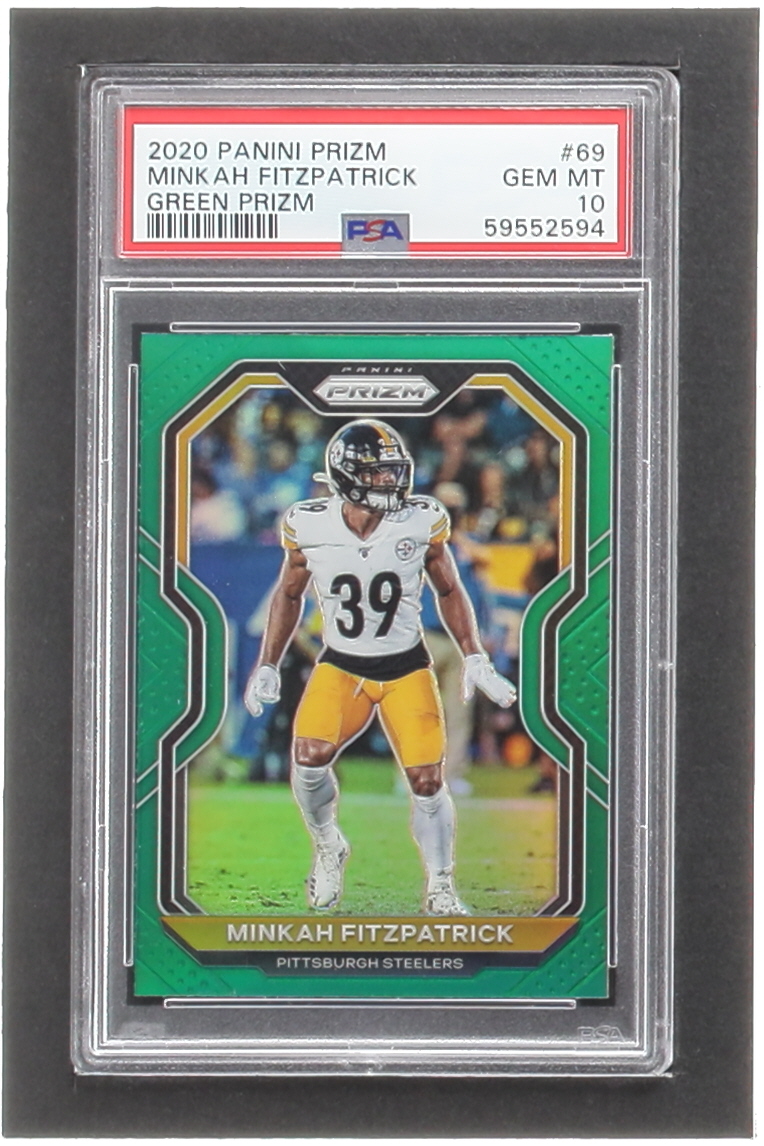 Minkah Fitzpatrick 2020 Panini Prizm Prizms Green #69 (PSA 10) at PristineAuction.com Minkah Fitzpatrick 2020 Panini Prizm Prizms Green #69 (PSA 10) at PristineAuction.com