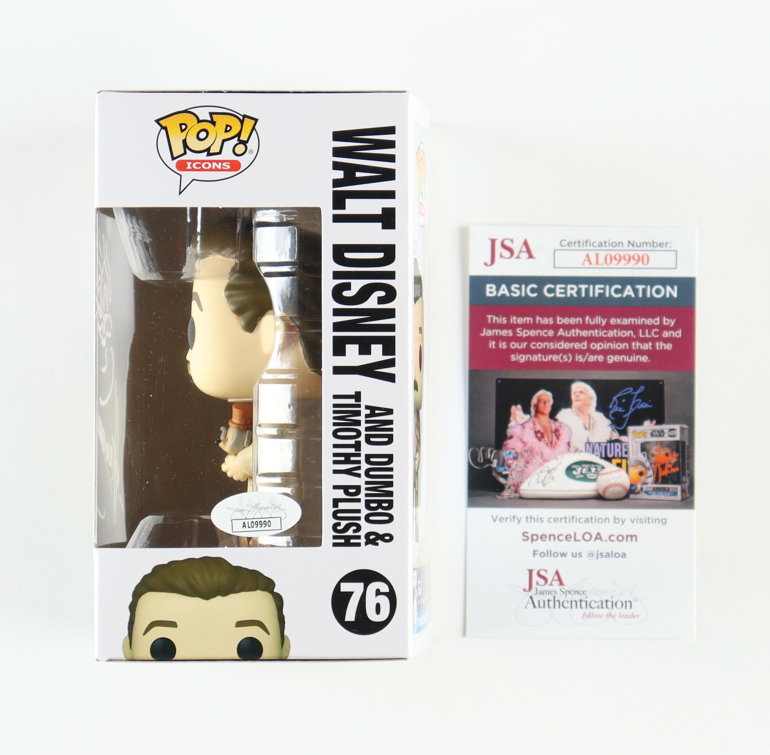 Nik Ranieri Signed Walt Disney #76 Funko Pop! Vinyl Figure with Hand ...