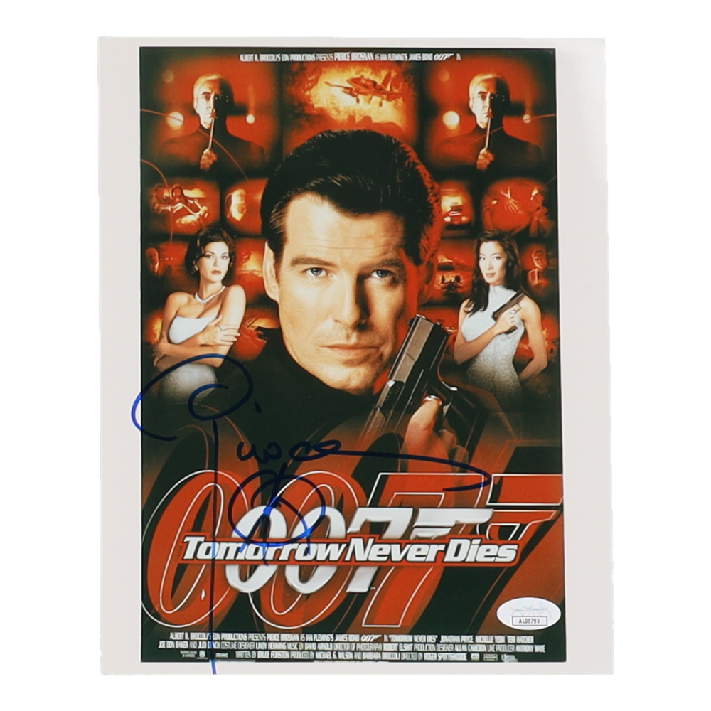Pierce Brosnan Signed "Tomorrow Never Dies" 8x10 Photo (JSA) Pristine