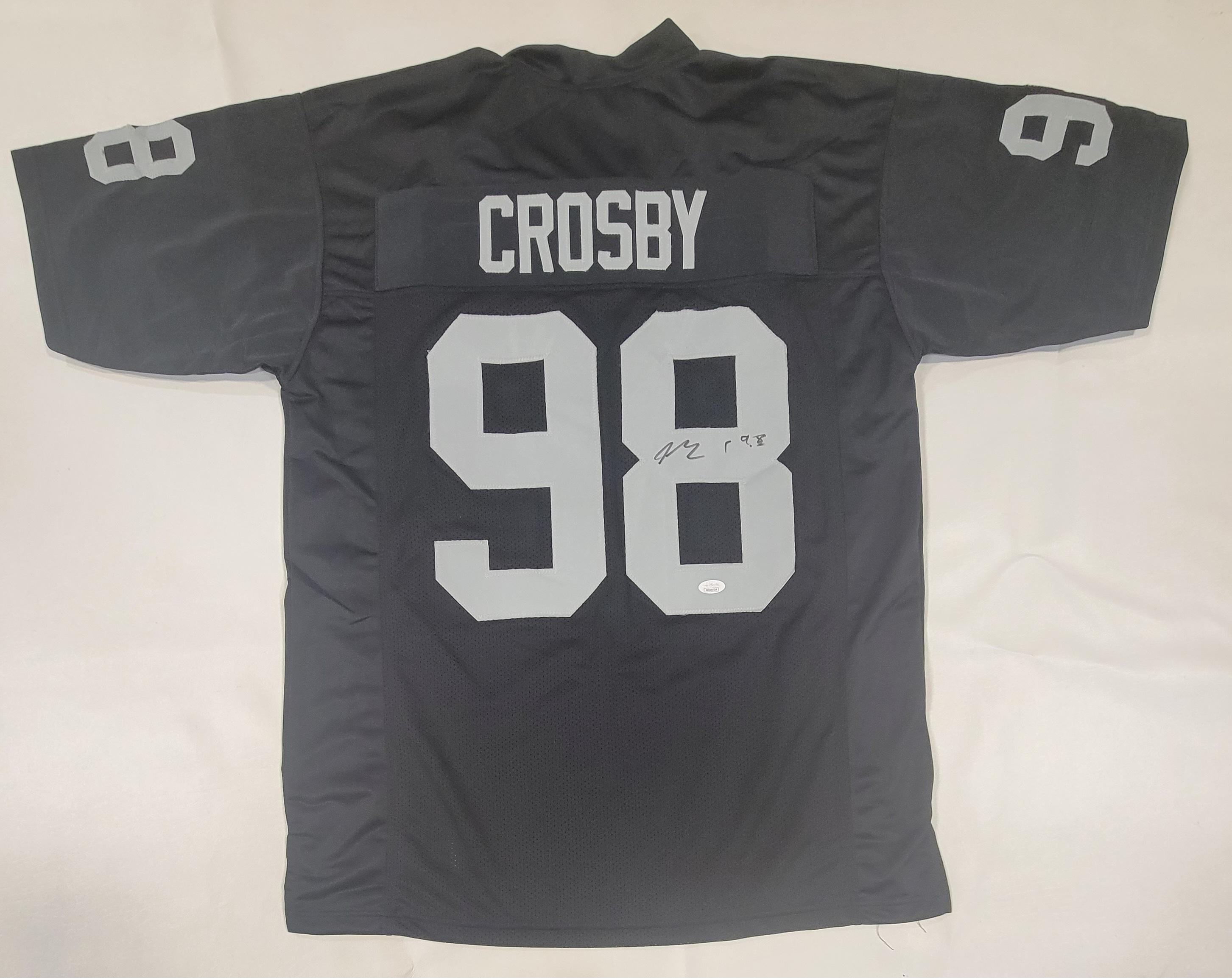 Maxx Crosby Signed Jersey (JSA) at PristineAuction.com Maxx Crosby Signed Jersey (JSA) at PristineAuction.com