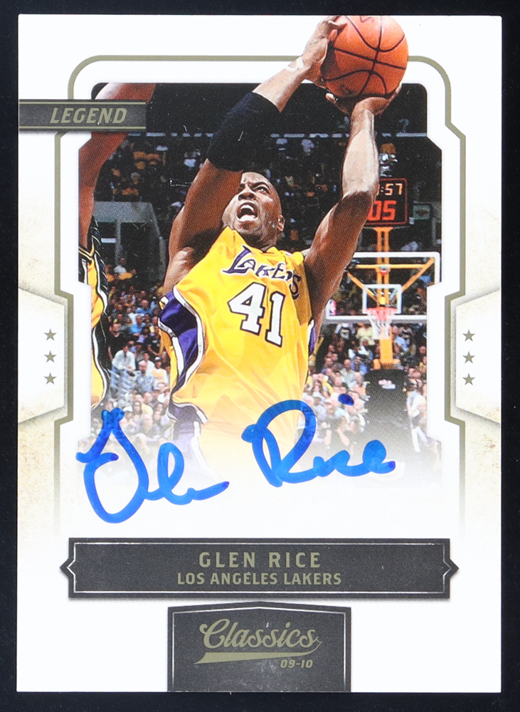 Glen Rice Signed 2009-10 Classics #148 #101/999 (JSA)
