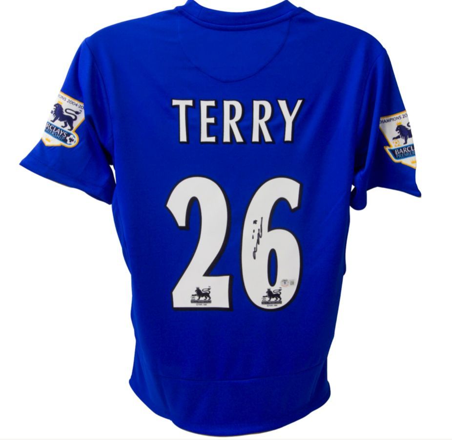 John Terry Signed Chelsea Champions League Jersey (Beckett) at PristineAuction.com John Terry Signed Chelsea Champions League Jersey (Beckett) at PristineAuction.com