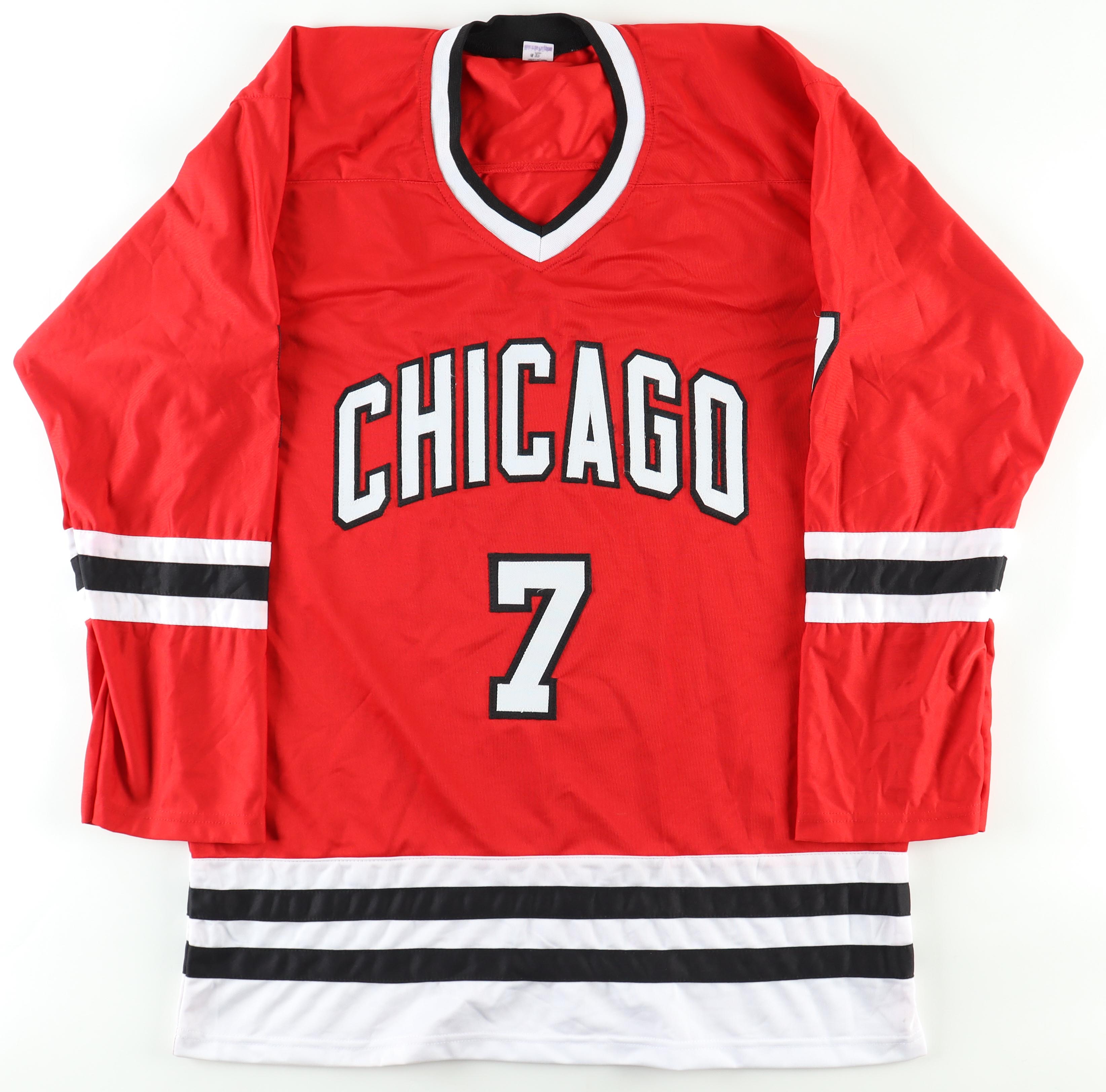 Chris Chelios Signed Jersey (Beckett) at PristineAuction.com Chris Chelios Signed Jersey (Beckett) at PristineAuction.com