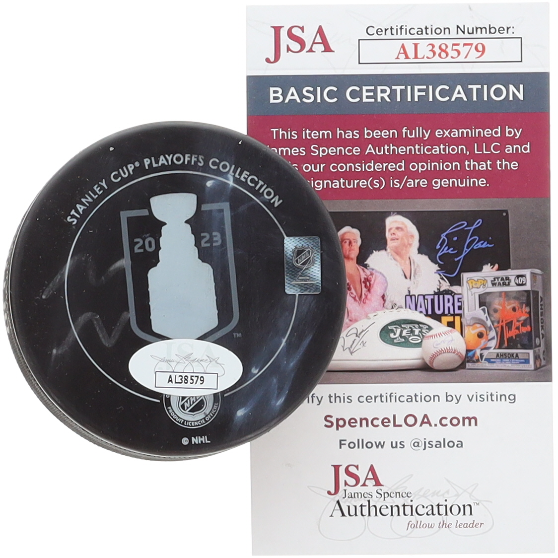 Bruce Cassidy Signed 2023 Stanley Cup Final Hockey Puck (JSA) at PristineAuction.com Bruce Cassidy Signed 2023 Stanley Cup Final Hockey Puck (JSA) at PristineAuction.com