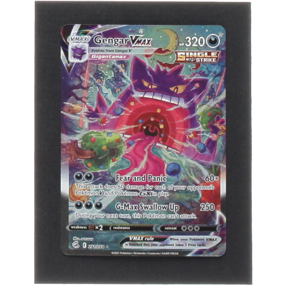 Gengar VMAX FA ポケモンカード 2021年 Pokemon SWSH Fusion Strike Gengar VMAX 157/264 AGS Mint+ 9.5