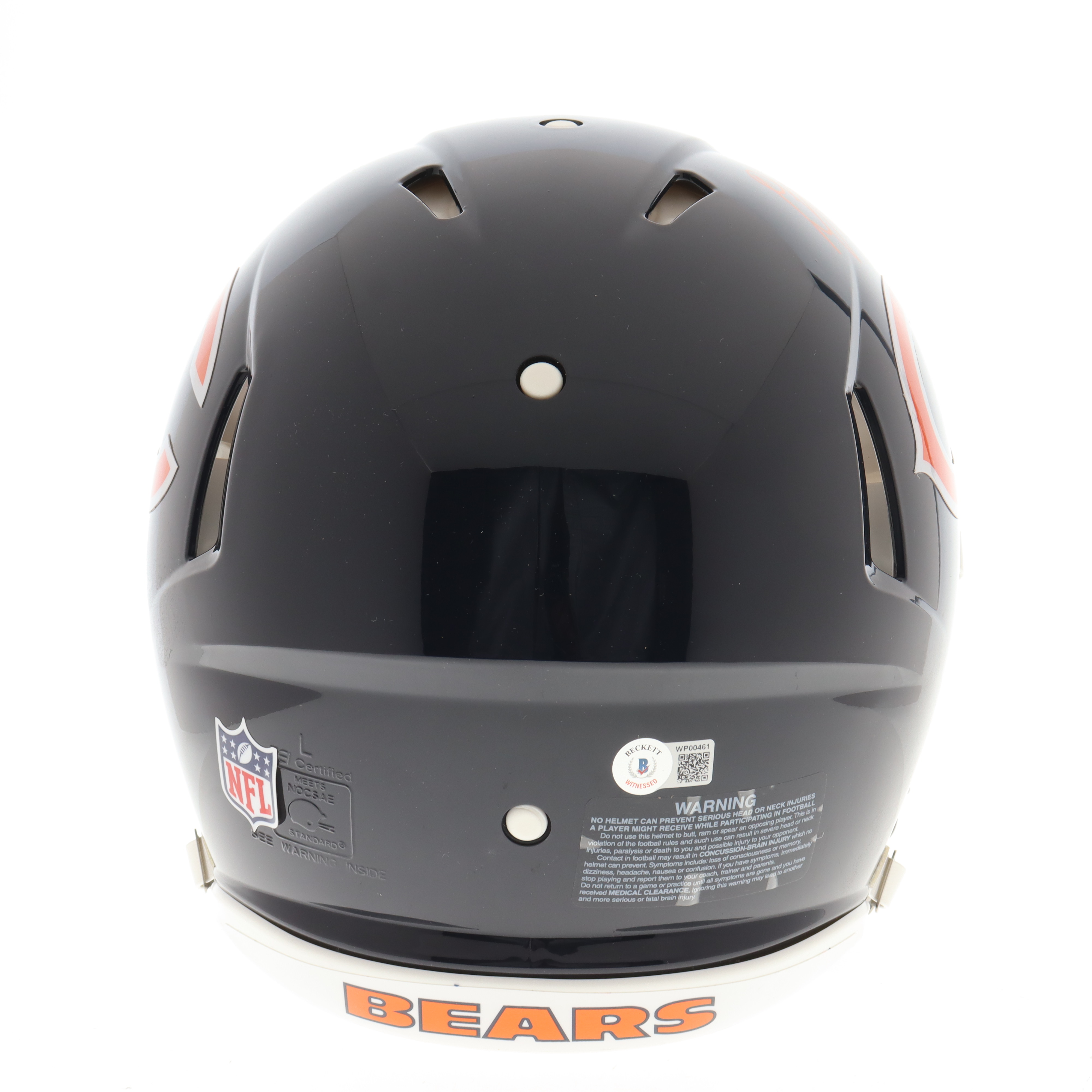 D. J. Moore Signed Bears Full-Size Authentic On-Field Speed Helmet Inscribed "Bear Down" (Beckett) at PristineAuction.com D. J. Moore Signed Bears Full-Size Authentic On-Field Speed Helmet Inscribed "Bear Down" (Beckett) at PristineAuction.com