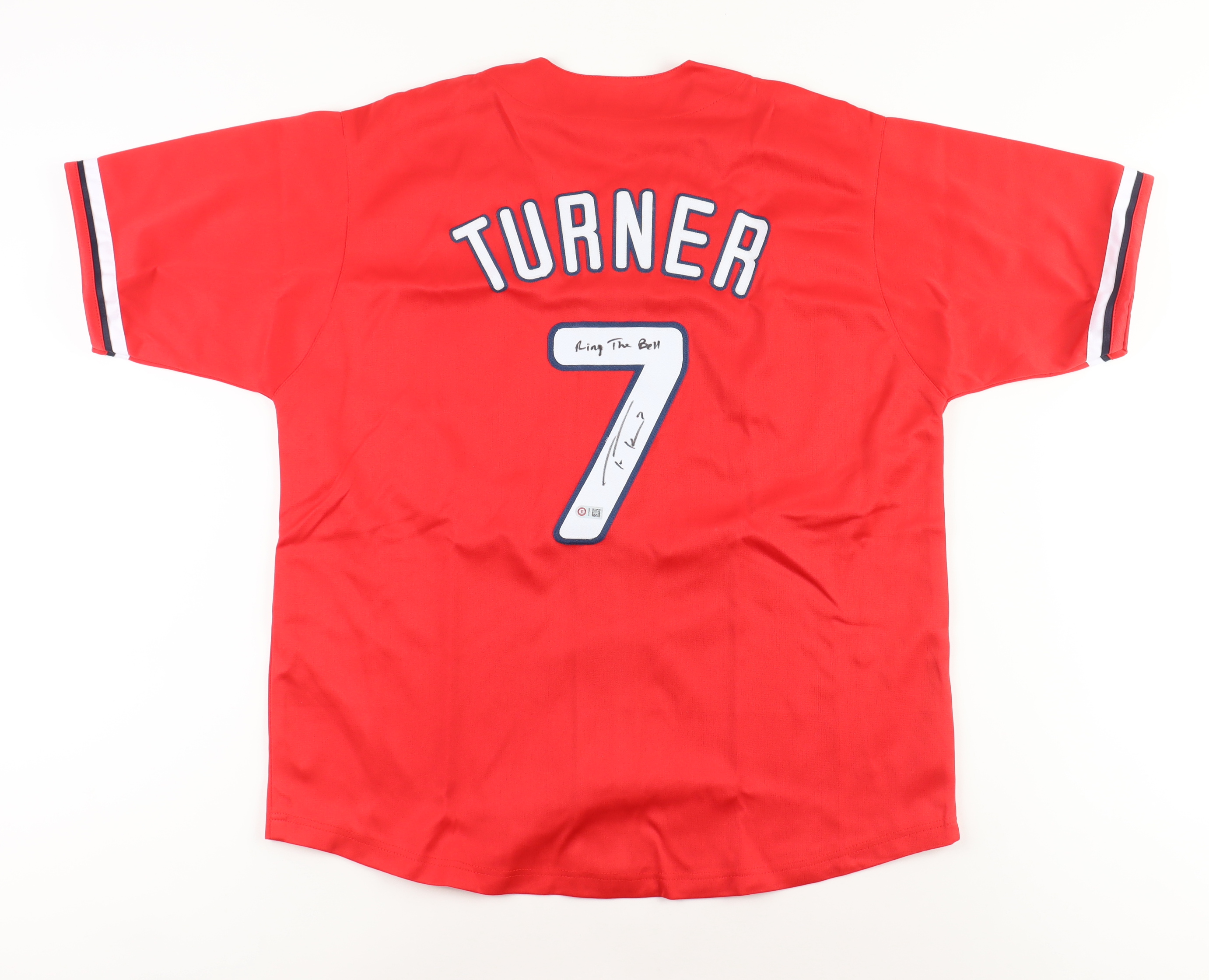 Trea Turner Signed Jersey Inscribed "Ring The Bell" (Turner) at PristineAuction.com Trea Turner Signed Jersey Inscribed "Ring The Bell" (Turner) at PristineAuction.com