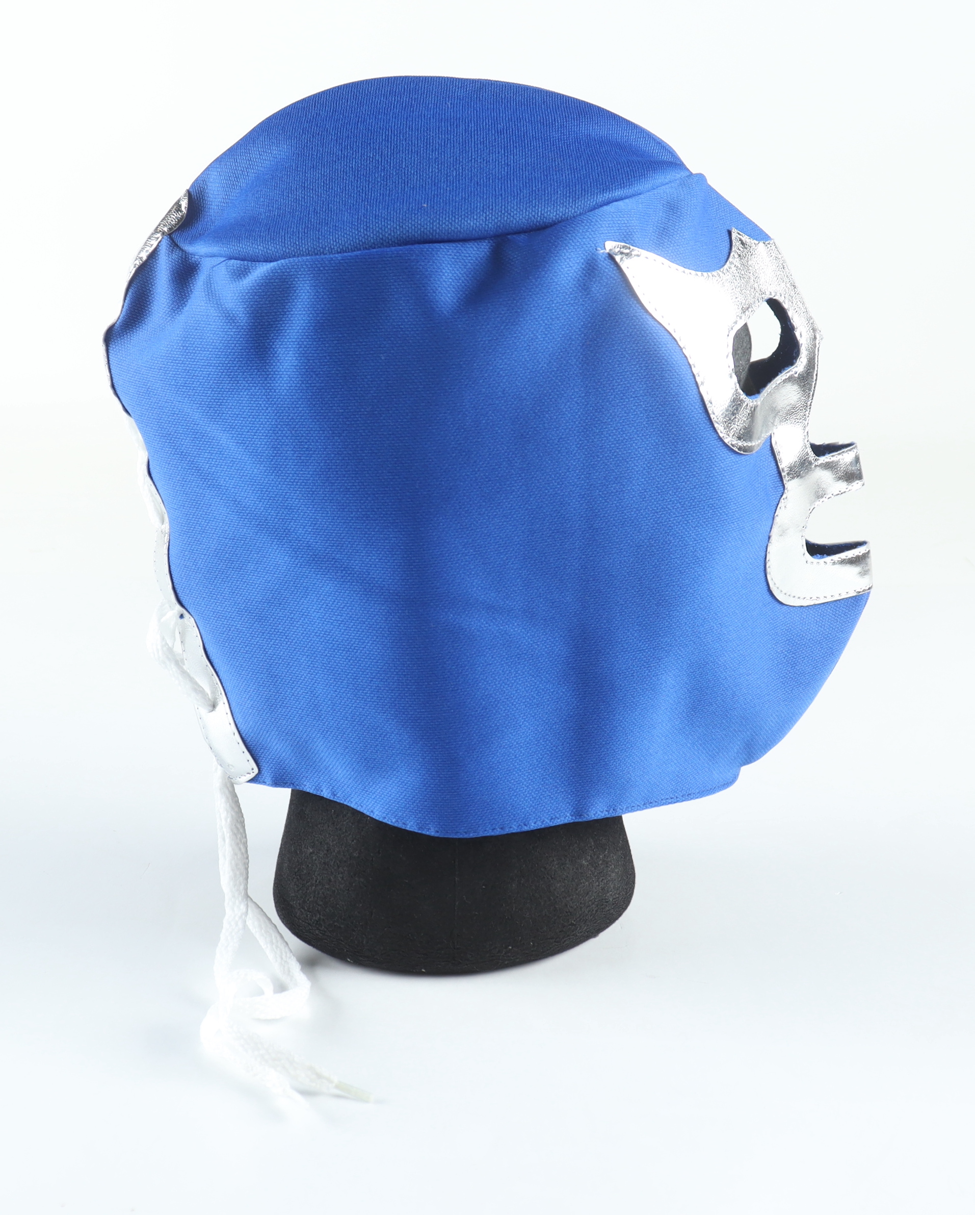 Blue Demon Jr. Signed Lace-Up Luchador Mask (PSA) at PristineAuction.com Blue Demon Jr. Signed Lace-Up Luchador Mask (PSA) at PristineAuction.com