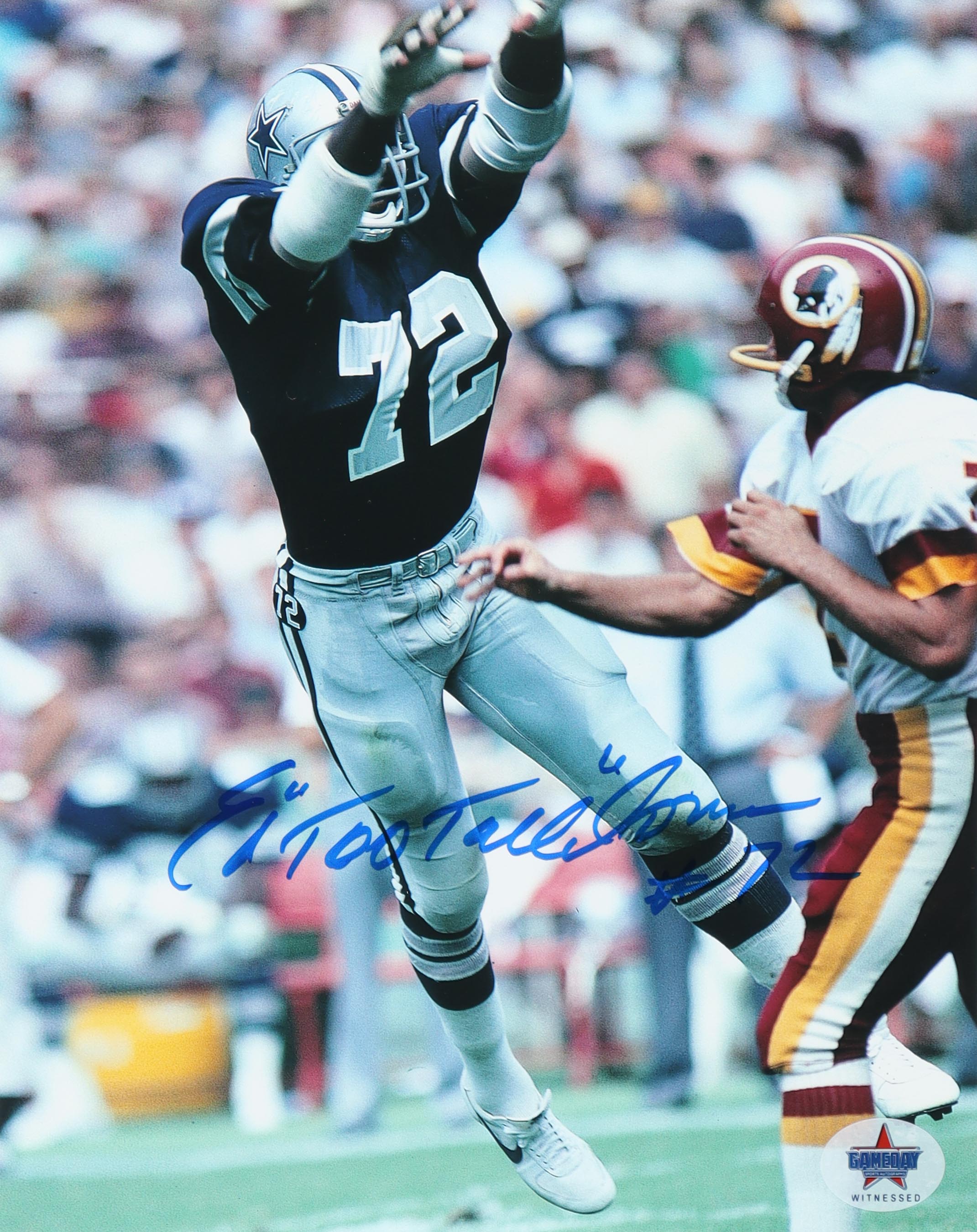 Ed "Too Tall" Jones Signed Cowboys 8x10 Photo (Gameday) at PristineAuction.com Ed "Too Tall" Jones Signed Cowboys 8x10 Photo (Gameday) at PristineAuction.com