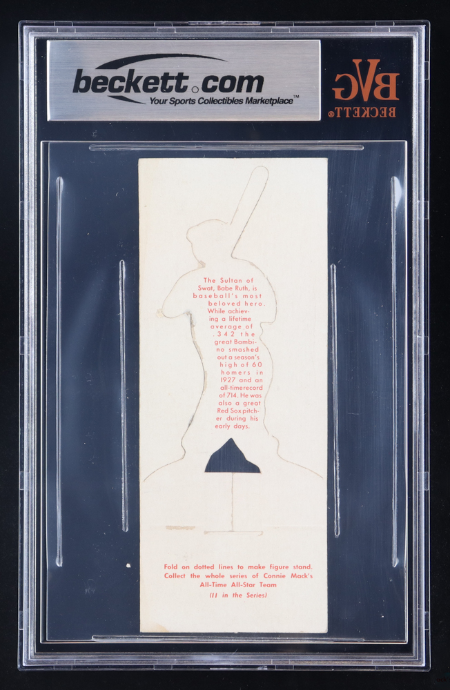 Babe Ruth 1951 Topps Connie Mack's All-Stars #9 (BVG 2) at PristineAuction.com Babe Ruth 1951 Topps Connie Mack's All-Stars #9 (BVG 2) at PristineAuction.com