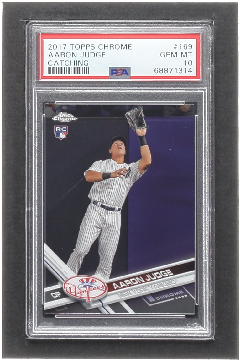 Aaron Judge 2017 Topps Chrome #169A RC (PSA 10) at PristineAuction.com Aaron Judge 2017 Topps Chrome #169A RC (PSA 10) at PristineAuction.com