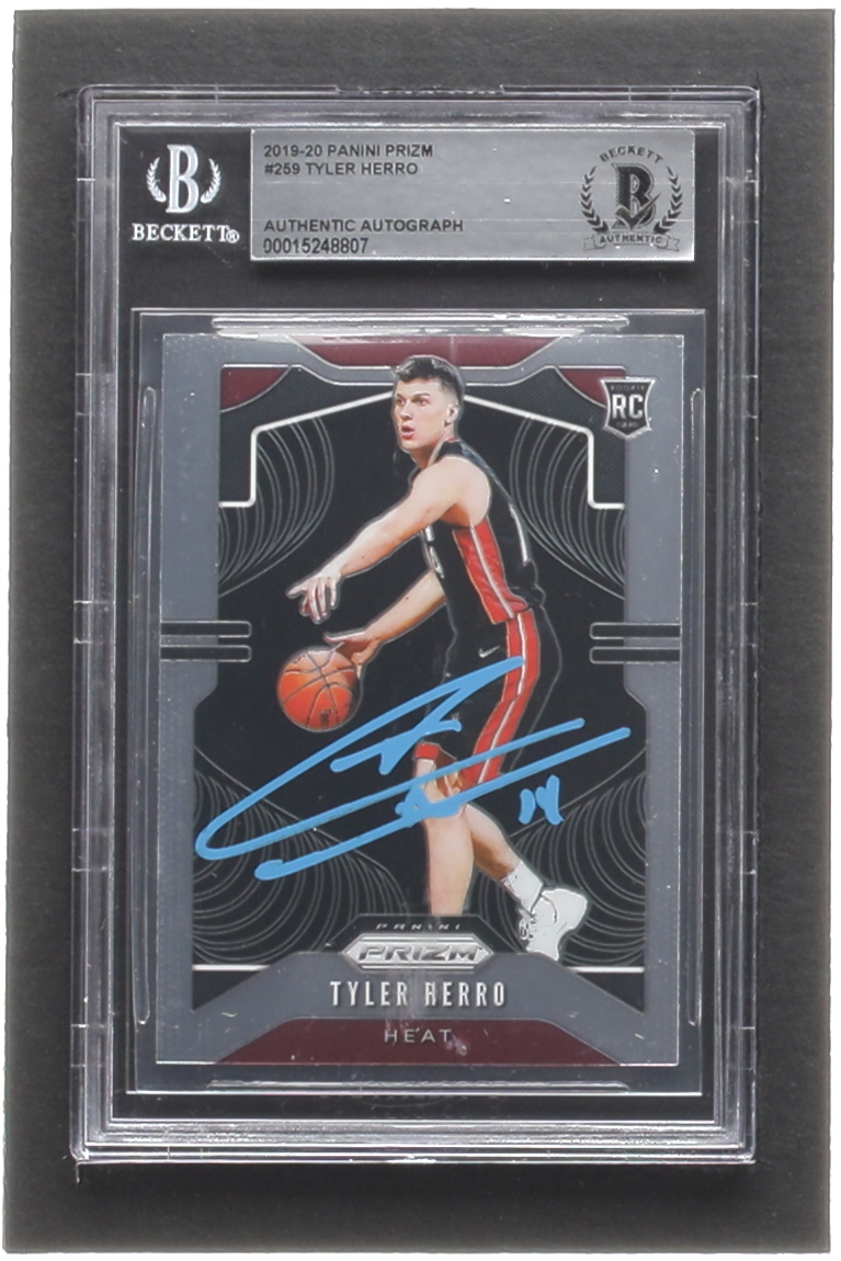 Tyler Herro Signed 2019-20 Panini Prizm #259 RC (BGS) at PristineAuction.com Tyler Herro Signed 2019-20 Panini Prizm #259 RC (BGS) at PristineAuction.com