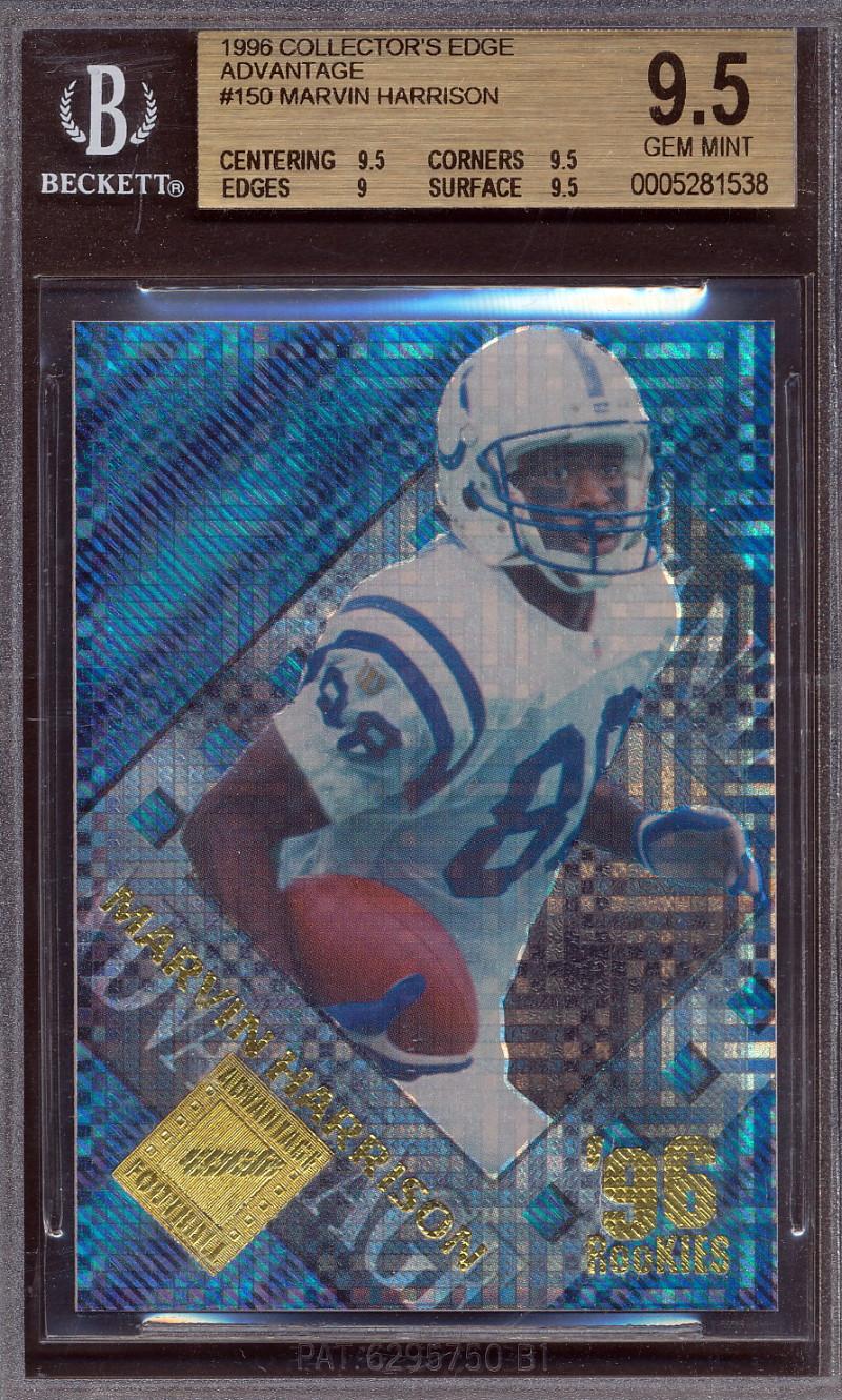 1996 Collector's Edge Advantage #150 Marvin Harrison BGS 9.5 Rookie Card at PristineAuction.com 1996 Collector's Edge Advantage #150 Marvin Harrison BGS 9.5 Rookie Card at PristineAuction.com