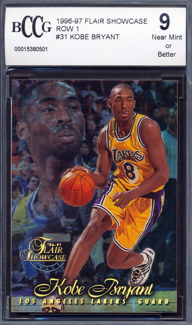 Kobe Bryant 1996-97 Flair Showcase Row 1 #31 RC (BCCG 9) at PristineAuction.com Kobe Bryant 1996-97 Flair Showcase Row 1 #31 RC (BCCG 9) at PristineAuction.com