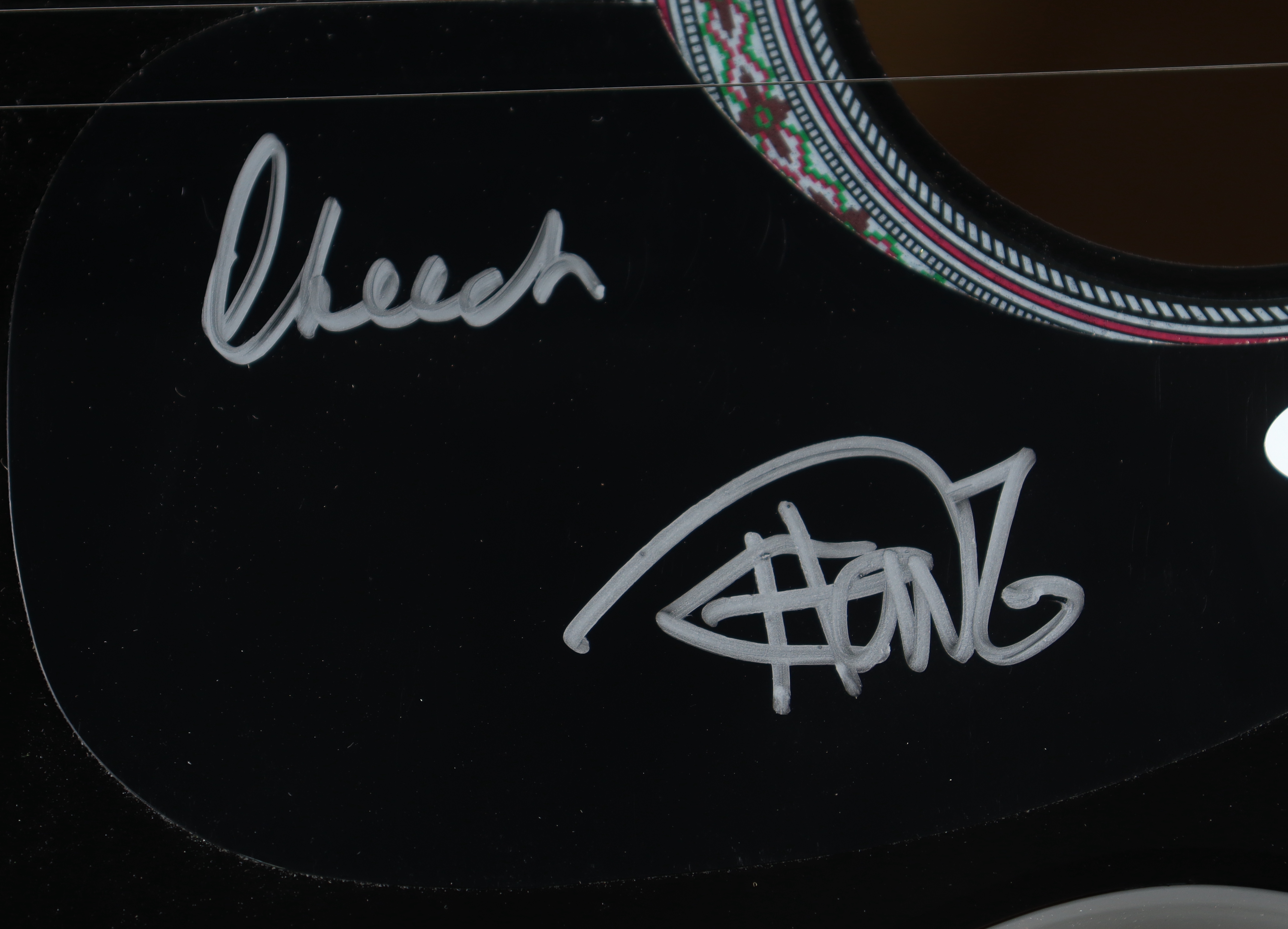 Tommy Chong & Cheech Marin Signed 39" Acoustic Guitar (JSA) at PristineAuction.com Tommy Chong & Cheech Marin Signed 39" Acoustic Guitar (JSA) at PristineAuction.com