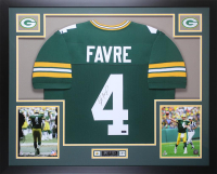 Brett Favre Signed Custom Framed Jersey Display (Radtke) at PristineAuction.com