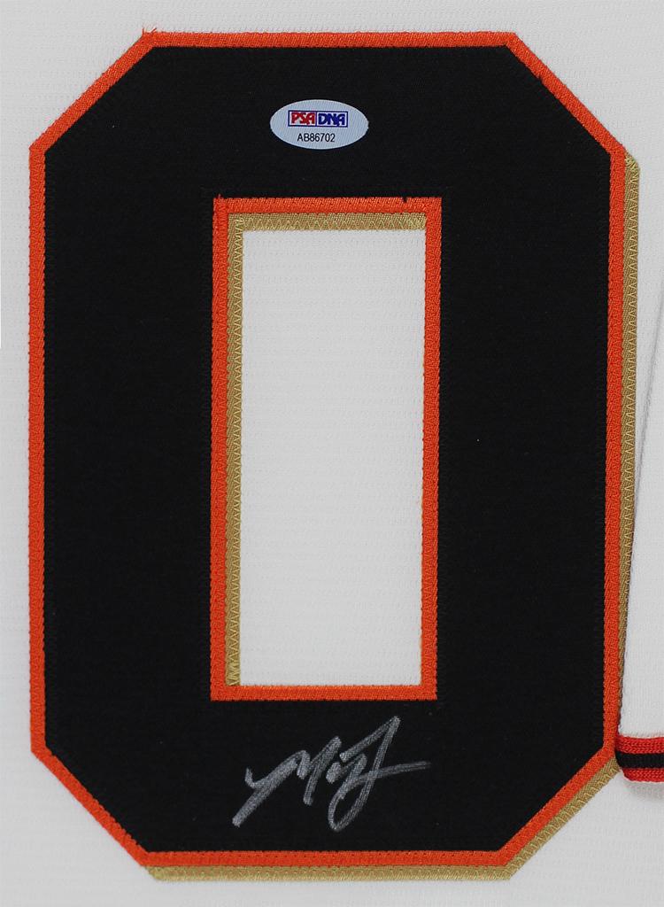 Madison Bumgarner Signed Giants Custom Framed Jersey Display (PSA) at PristineAuction.com Madison Bumgarner Signed Giants Custom Framed Jersey Display (PSA) at PristineAuction.com