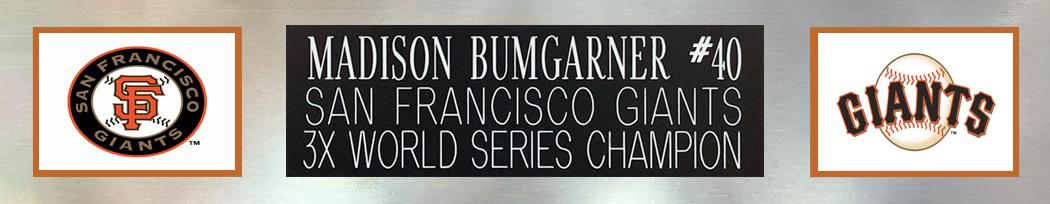 Madison Bumgarner Signed Giants Custom Framed Jersey Display (PSA) at PristineAuction.com Madison Bumgarner Signed Giants Custom Framed Jersey Display (PSA) at PristineAuction.com