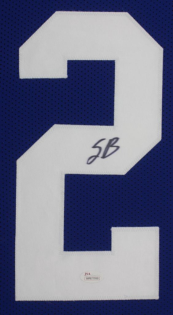 Saquon Barkley Signed Custom Framed Jersey Display (JSA) at PristineAuction.com Saquon Barkley Signed Custom Framed Jersey Display (JSA) at PristineAuction.com
