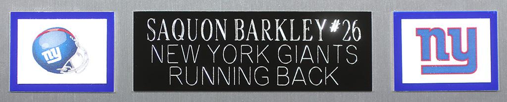 Saquon Barkley Signed Custom Framed Jersey Display (JSA) at PristineAuction.com Saquon Barkley Signed Custom Framed Jersey Display (JSA) at PristineAuction.com