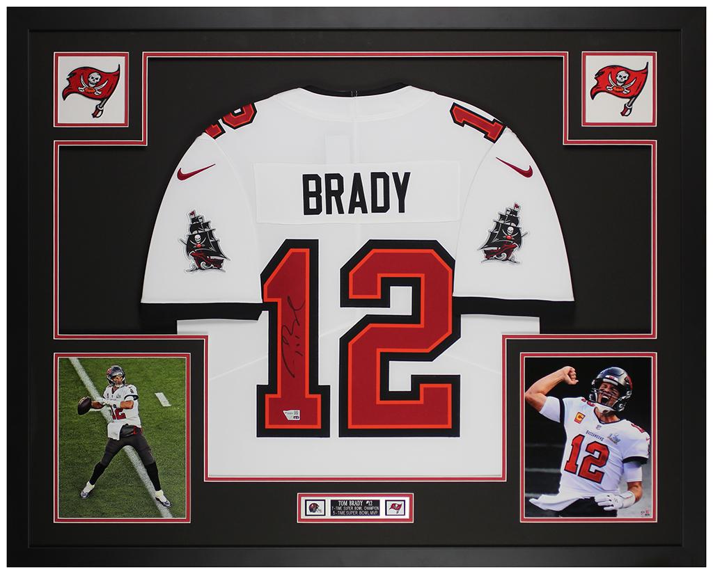 Tom Brady Signed Custom Framed Nike Jersey Display (Fanatics) at PristineAuction.com Tom Brady Signed Custom Framed Nike Jersey Display (Fanatics) at PristineAuction.com