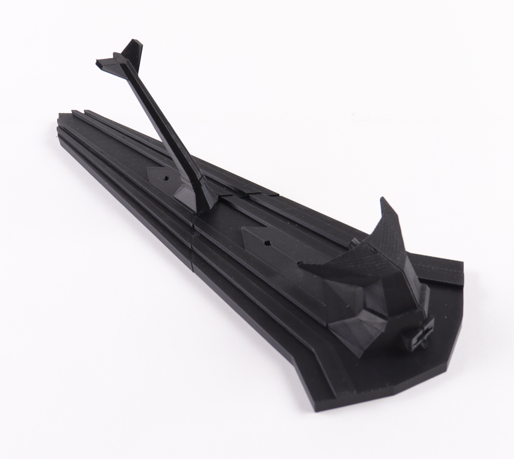 Rey Star Wars Lightsaber Full Size Prop Replica with Display Stand at PristineAuction.com Rey Star Wars Lightsaber Full Size Prop Replica with Display Stand at PristineAuction.com