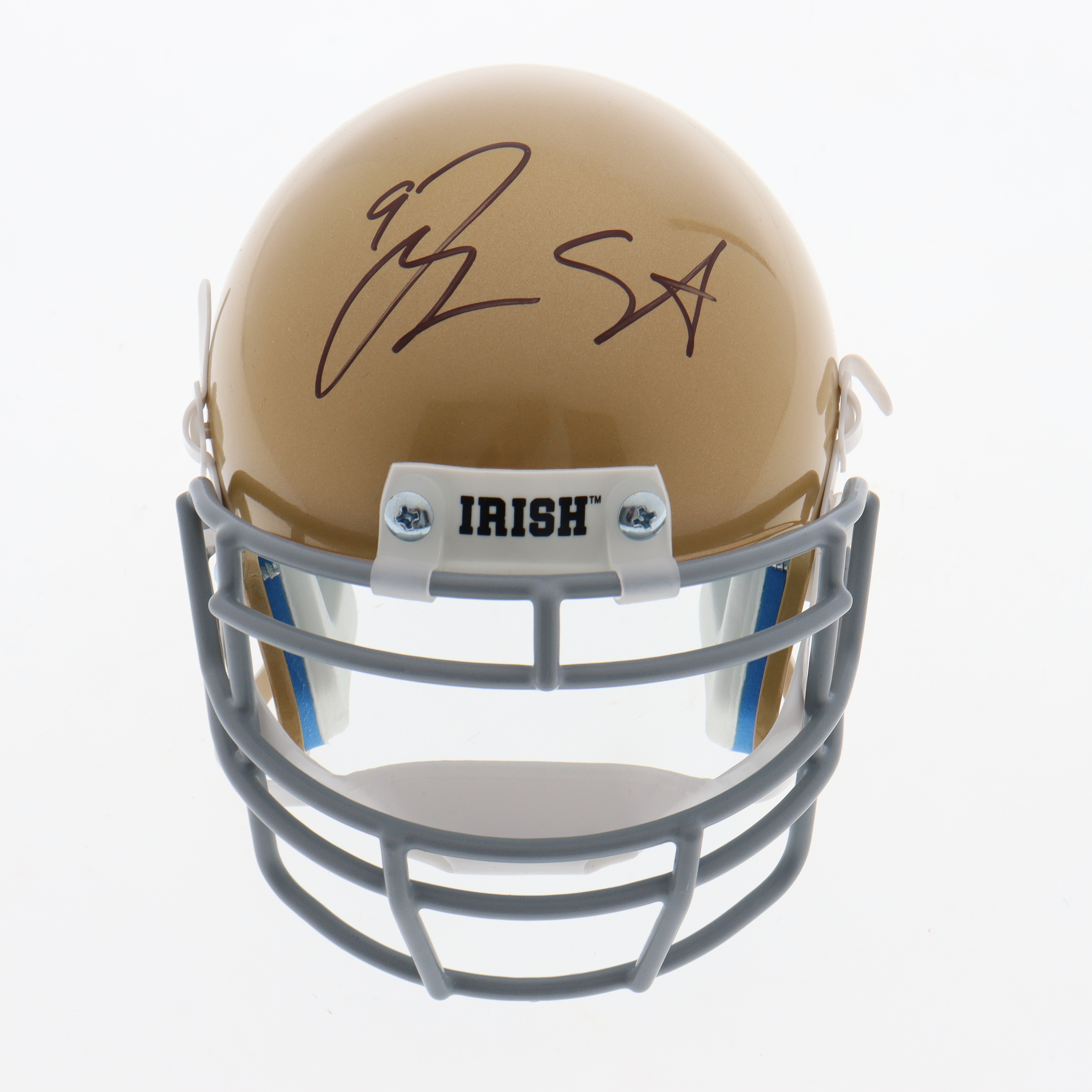 Jaylon Smith Signed Notre Dame Fighting Irish Mini Helmet (Playball Ink) at PristineAuction.com Jaylon Smith Signed Notre Dame Fighting Irish Mini Helmet (Playball Ink) at PristineAuction.com