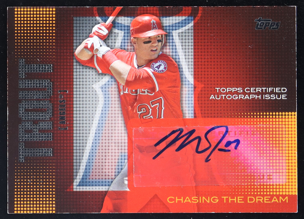 Mike Trout 2013 Topps Chasing The Dream Autographs #MT at PristineAuction.com Mike Trout 2013 Topps Chasing The Dream Autographs #MT at PristineAuction.com