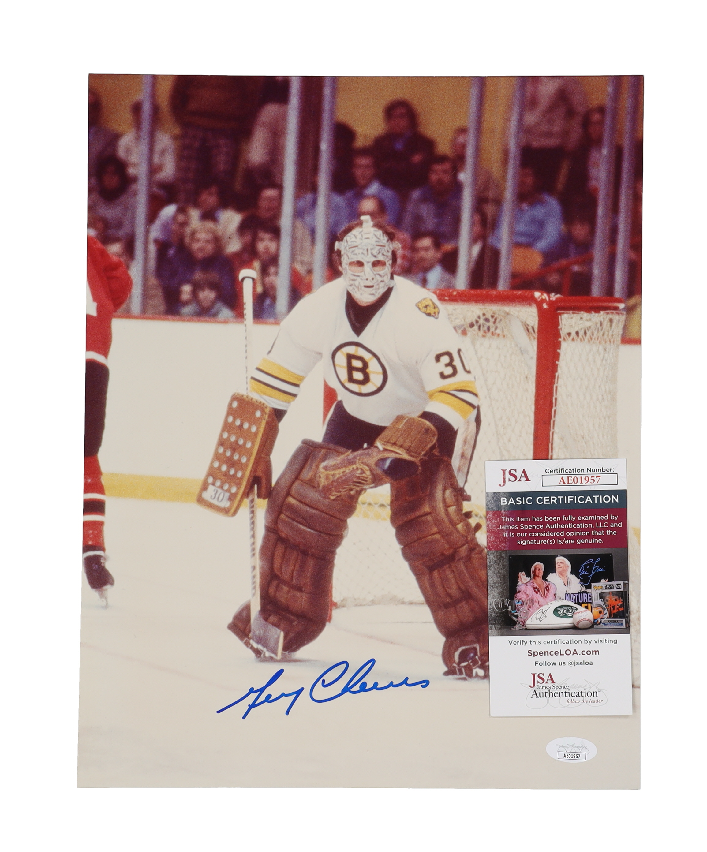 Gerry Cheevers Signed Bruins 11x14 Photo (JSA) at PristineAuction.com Gerry Cheevers Signed Bruins 11x14 Photo (JSA) at PristineAuction.com