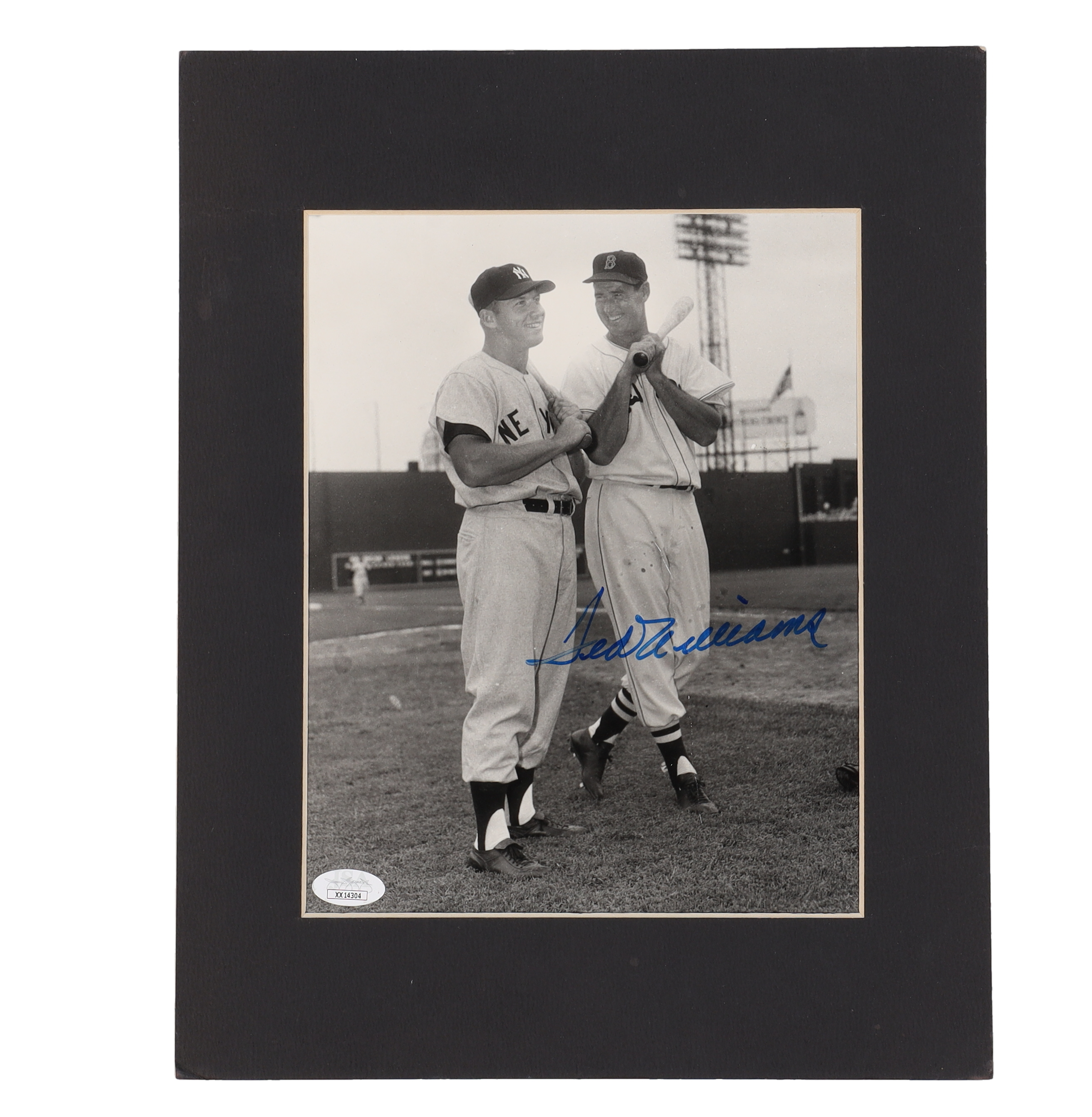 Ted Williams Signed Red Sox Custom Matted Photo Display (JSA) at PristineAuction.com Ted Williams Signed Red Sox Custom Matted Photo Display (JSA) at PristineAuction.com