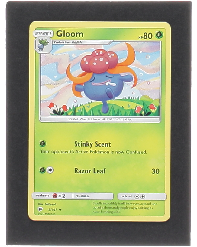 Gloom 2017 Pokemon Sun and Moon Burning Shadows #5 at PristineAuction.com Gloom 2017 Pokemon Sun and Moon Burning Shadows #5 at PristineAuction.com