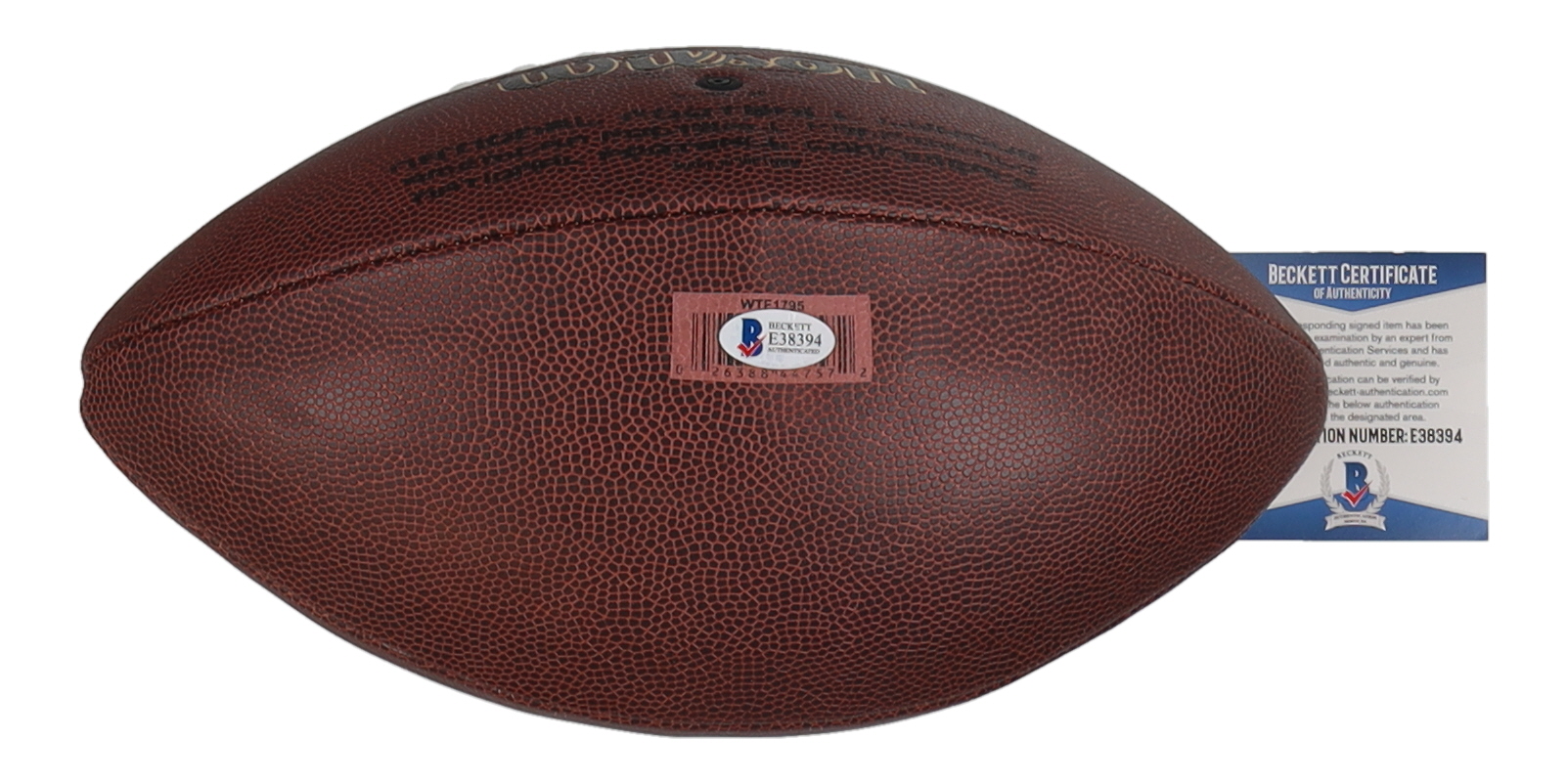 Bradley Chubb Signed NFL Football (Beckett) at PristineAuction.com Bradley Chubb Signed NFL Football (Beckett) at PristineAuction.com