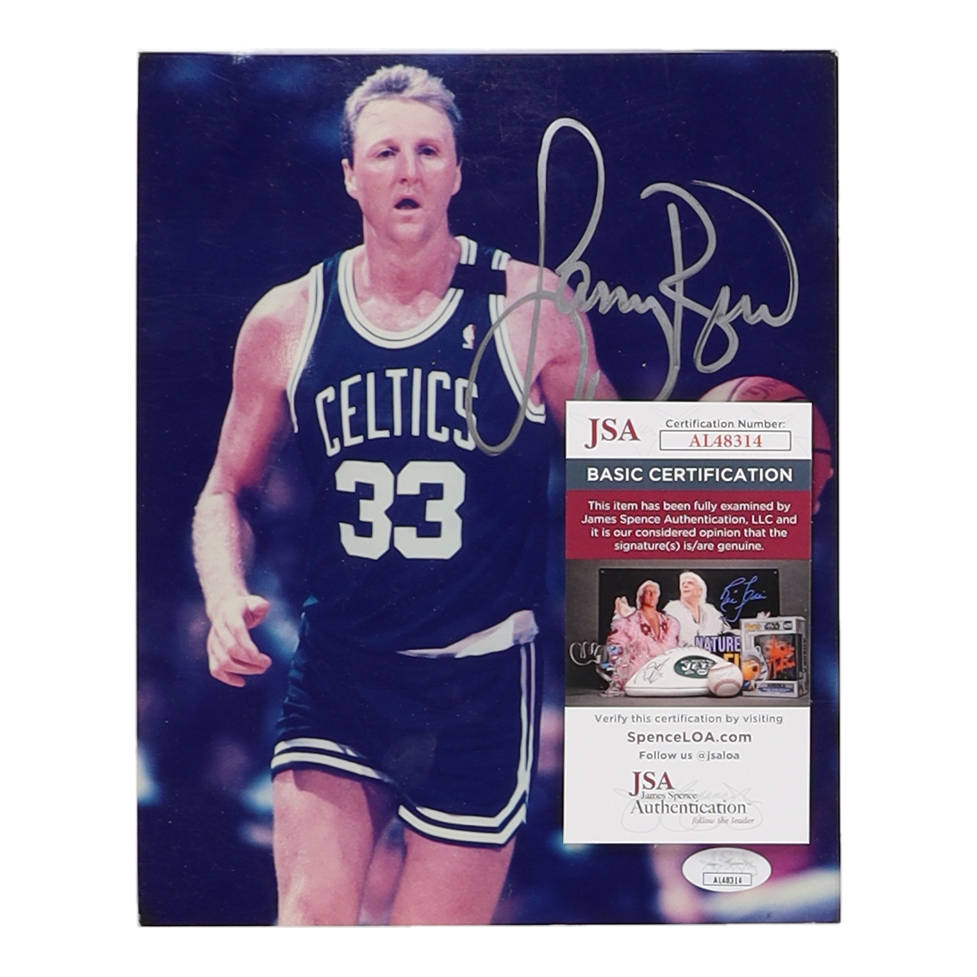 Larry Bird Signed Celtics 8x10 Photo (JSA) at PristineAuction.com Larry Bird Signed Celtics 8x10 Photo (JSA) at PristineAuction.com