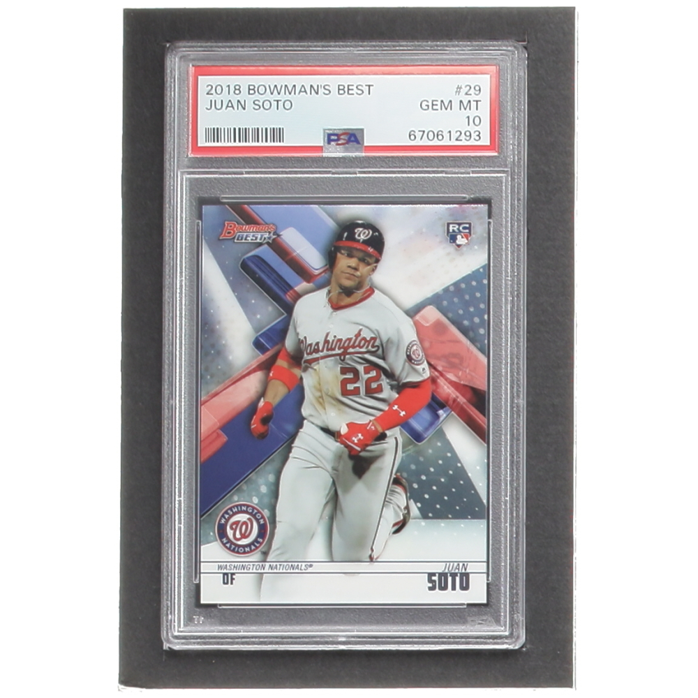 Bowman Baseball 2018 Bowman's Best Juan Soto Rookie Card - PSA 10