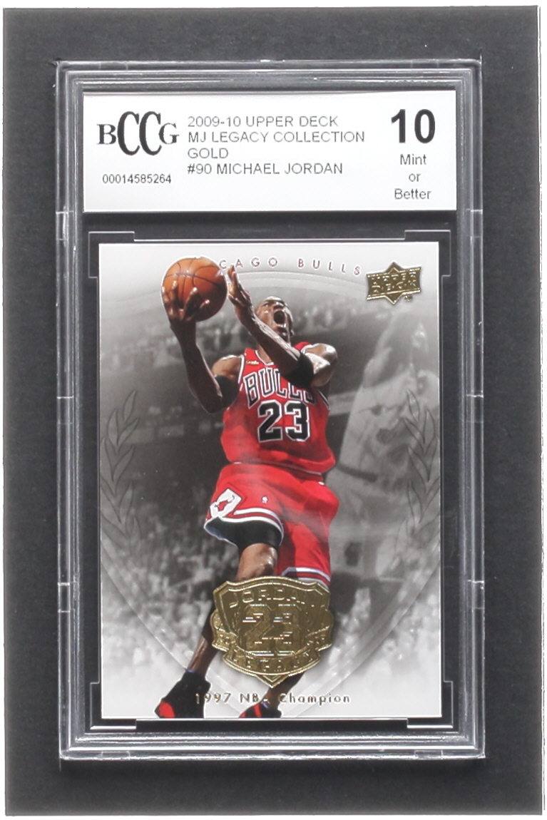 Michael Jordan 2009-10 Upper Deck Michael Jordan Legacy Collection Gold #90 (BCCG 10) at PristineAuction.com Michael Jordan 2009-10 Upper Deck Michael Jordan Legacy Collection Gold #90 (BCCG 10) at PristineAuction.com