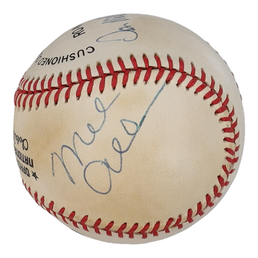 Willie Mays, Don Mattingly & Mel Allen Signed ONL Baseball (Beckett) at PristineAuction.com Willie Mays, Don Mattingly & Mel Allen Signed ONL Baseball (Beckett) at PristineAuction.com