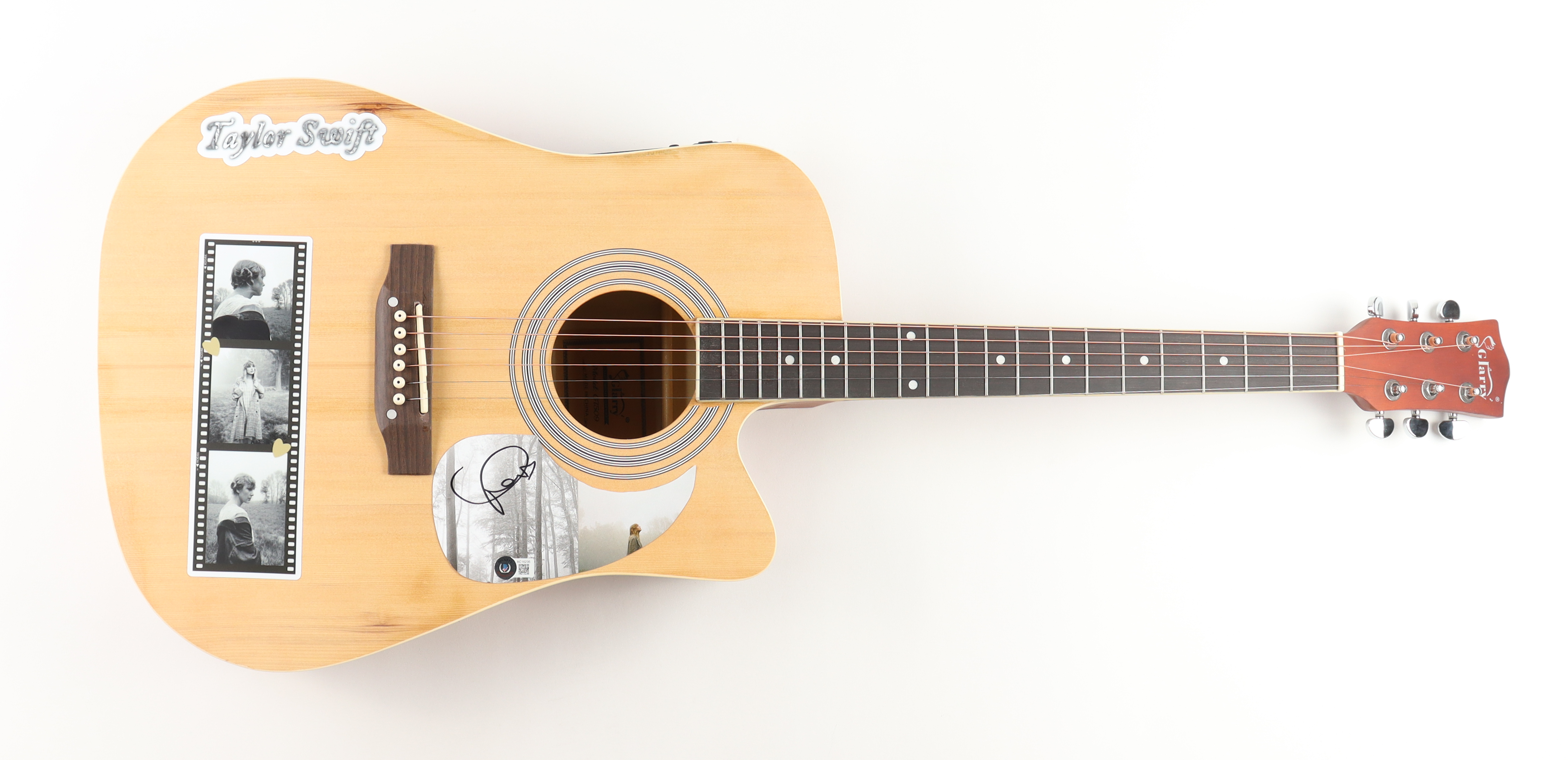 Taylor Swift Signed "Folklore" Acoustic Guitar (Beckett LOA) at PristineAuction.com Taylor Swift Signed "Folklore" Acoustic Guitar (Beckett LOA) at PristineAuction.com
