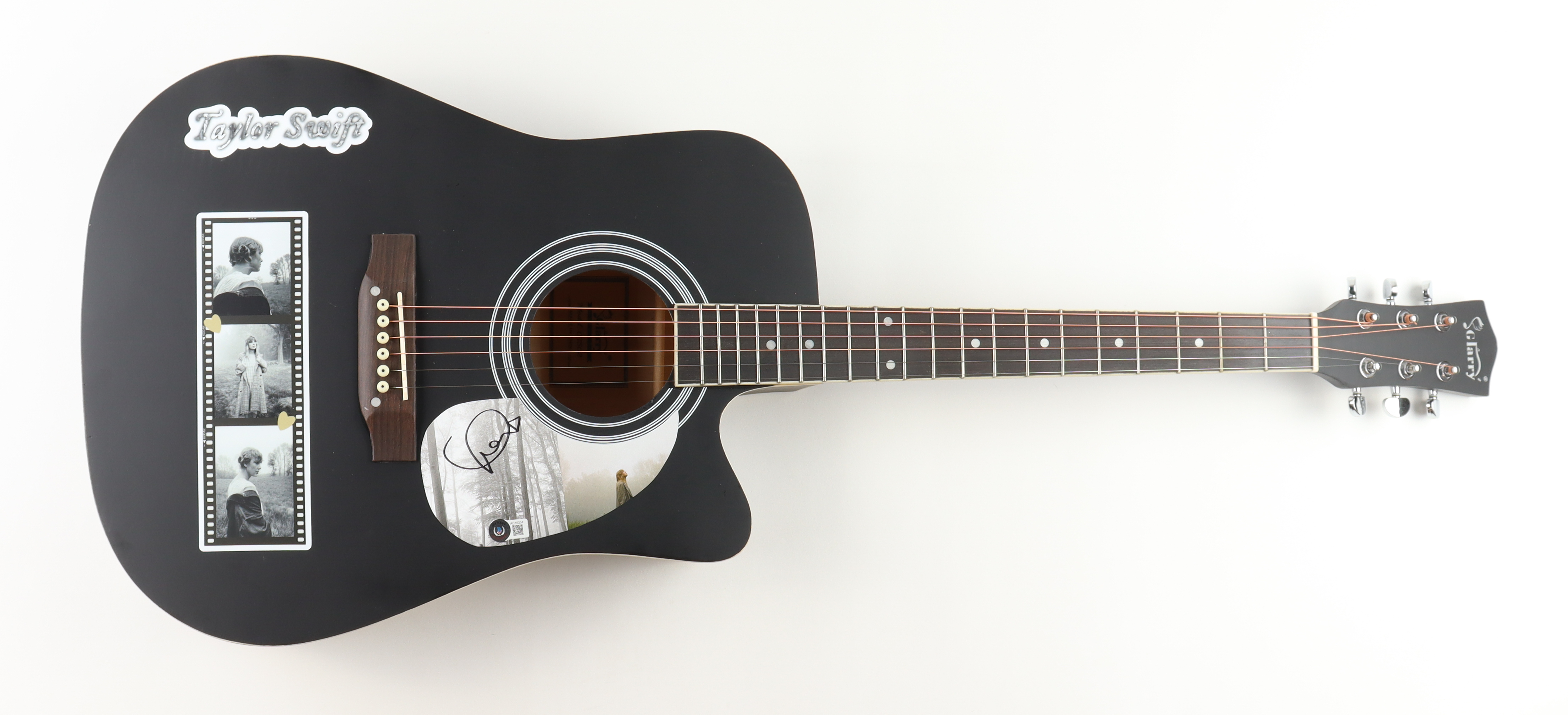 Taylor Swift Signed "Folklore" Acoustic Guitar (Beckett LOA) at PristineAuction.com Taylor Swift Signed "Folklore" Acoustic Guitar (Beckett LOA) at PristineAuction.com
