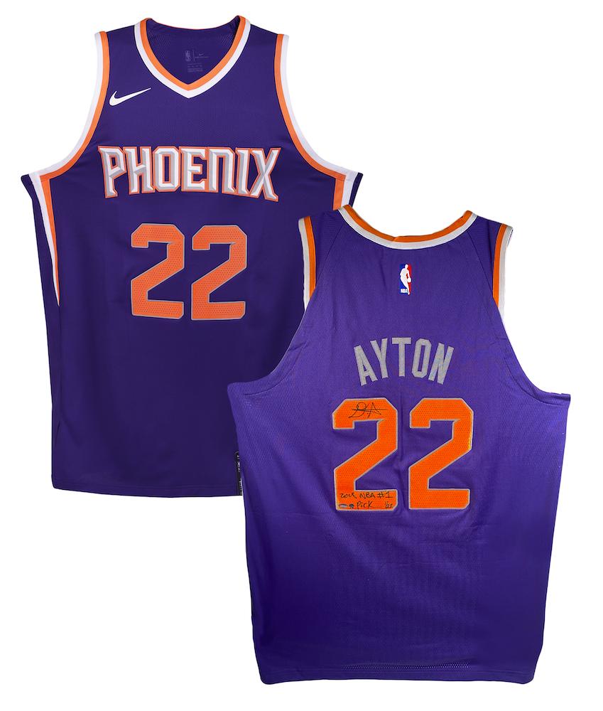 Deandre Ayton Signed Suns Nike Jersey Inscribed "2018 NBA #1 Pick" (Game Day Legends & Steiner) at PristineAuction.com Deandre Ayton Signed Suns Nike Jersey Inscribed "2018 NBA #1 Pick" (Game Day Legends & Steiner) at PristineAuction.com