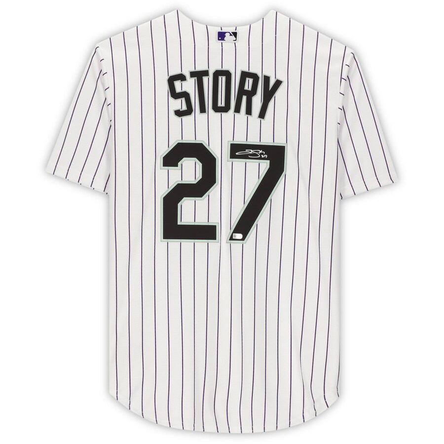 Trevor Story Signed Rockies Jersey (Fanatics) at PristineAuction.com Trevor Story Signed Rockies Jersey (Fanatics) at PristineAuction.com