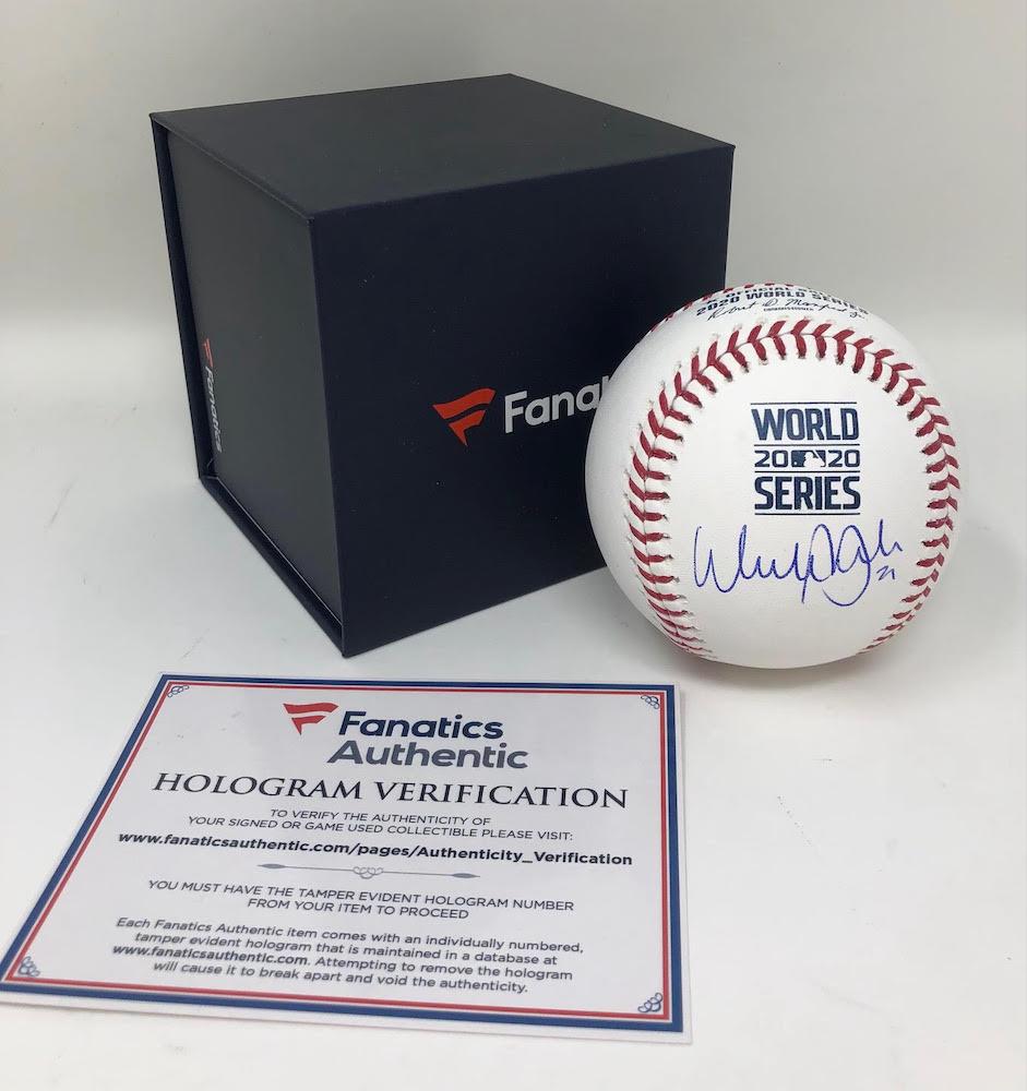 Walker Buehler Signed Official 2020 World Series Baseball (Fanatics & MLB) at PristineAuction.com Walker Buehler Signed Official 2020 World Series Baseball (Fanatics & MLB) at PristineAuction.com