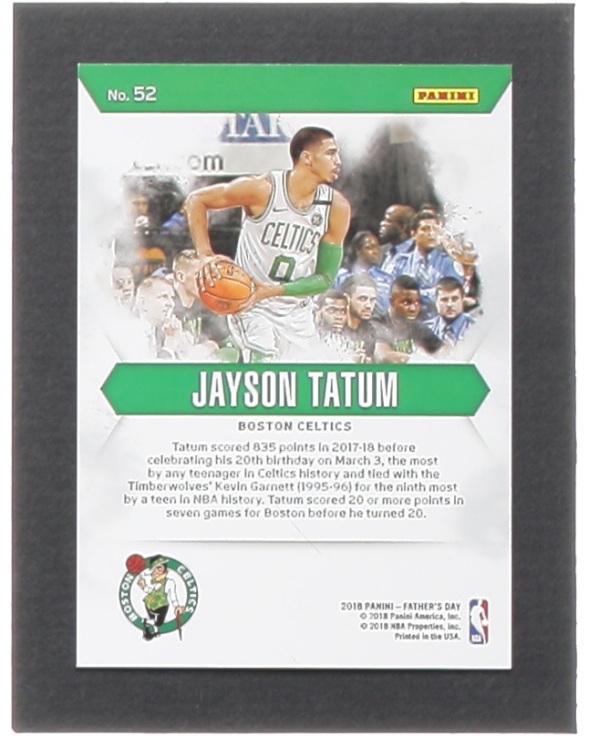 Jayson Tatum 2018 Panini Father's Day #52 #296/399 at PristineAuction.com Jayson Tatum 2018 Panini Father's Day #52 #296/399 at PristineAuction.com