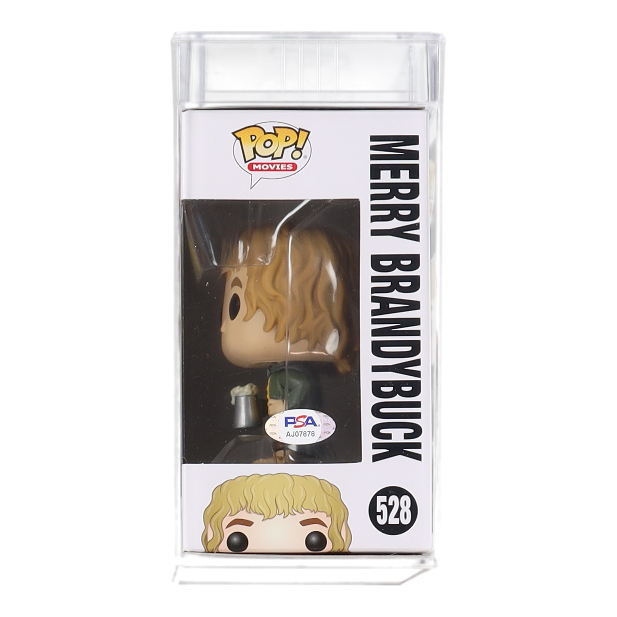 Dominic Monaghan Signed "The Lord of the Rings" #528 Merry Brandybuck Funko Pop! Vinyl Figure (PSA) at PristineAuction.com Dominic Monaghan Signed "The Lord of the Rings" #528 Merry Brandybuck Funko Pop! Vinyl Figure (PSA) at PristineAuction.com