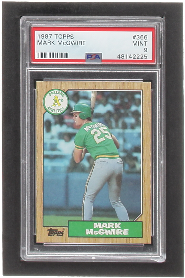 Mark McGwire 1987 Topps #366 (PSA 9) at PristineAuction.com Mark McGwire 1987 Topps #366 (PSA 9) at PristineAuction.com