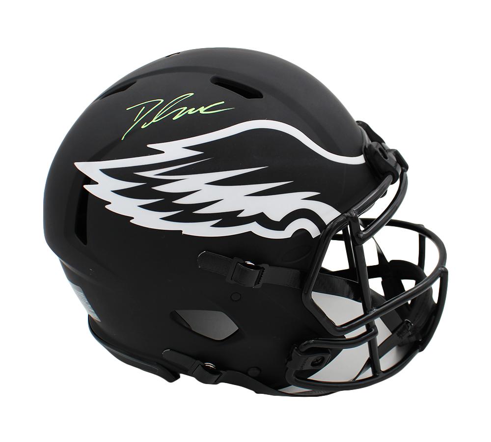 D'Andre Swift Signed Eagles Full-Size Authentic On-Field Eclipse Alternate Speed Helmet (Radtke) at PristineAuction.com D'Andre Swift Signed Eagles Full-Size Authentic On-Field Eclipse Alternate Speed Helmet (Radtke) at PristineAuction.com