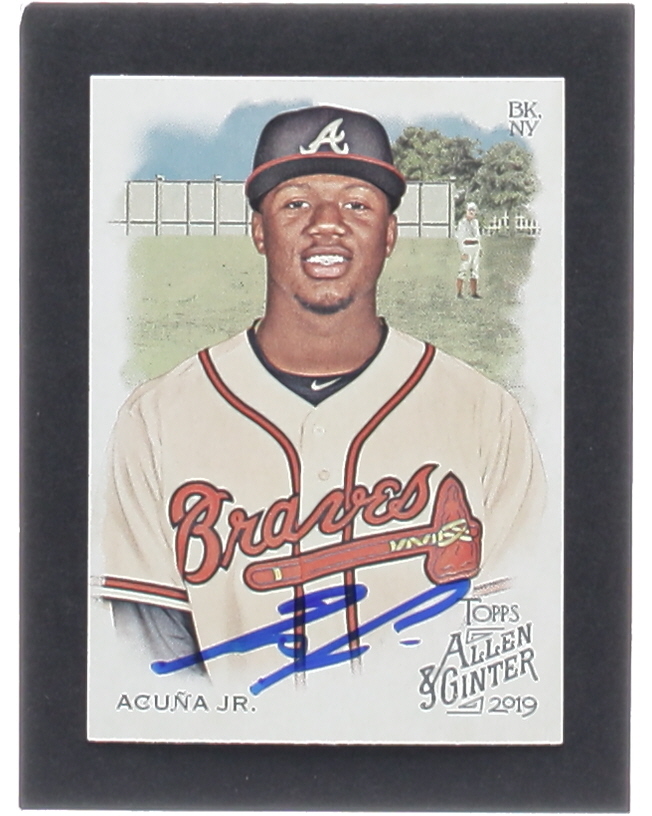 Ronald Acuna Jr. Signed 2019 Topps Allen and Ginter #25 (Acuna) at PristineAuction.com Ronald Acuna Jr. Signed 2019 Topps Allen and Ginter #25 (Acuna) at PristineAuction.com
