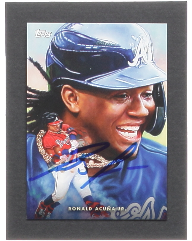 Ronald Acuna Jr. Signed 2021 Topps Game Within the Game #1 (Acuna) at PristineAuction.com Ronald Acuna Jr. Signed 2021 Topps Game Within the Game #1 (Acuna) at PristineAuction.com