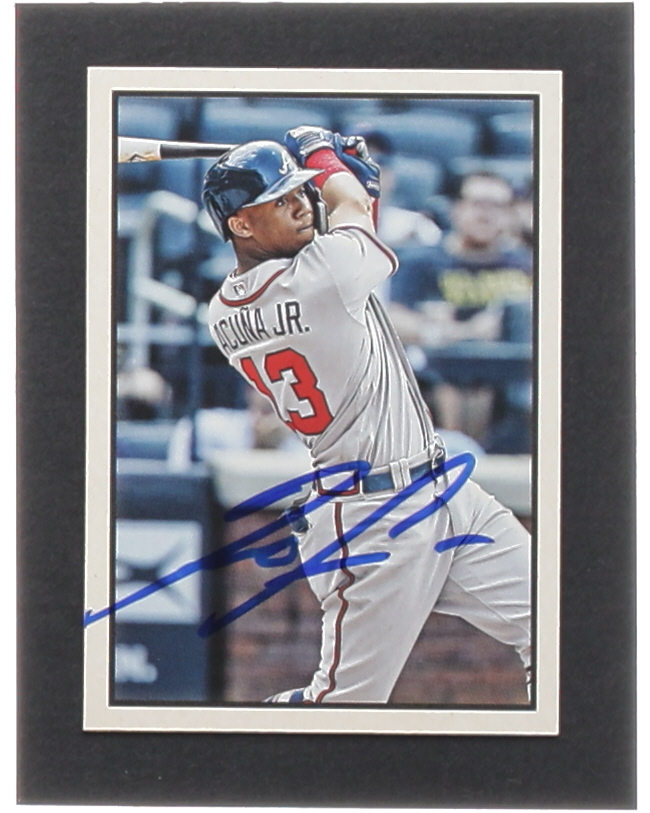 Ronald Acuna Jr. Signed 2019 Bowman Heritage #53VR12 (Acuna) at PristineAuction.com Ronald Acuna Jr. Signed 2019 Bowman Heritage #53VR12 (Acuna) at PristineAuction.com