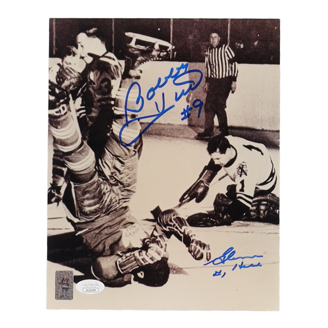 Bobby Hull & Glenn Hall Signed Blackhawks 8x10 Photo (JSA) at PristineAuction.com Bobby Hull & Glenn Hall Signed Blackhawks 8x10 Photo (JSA) at PristineAuction.com