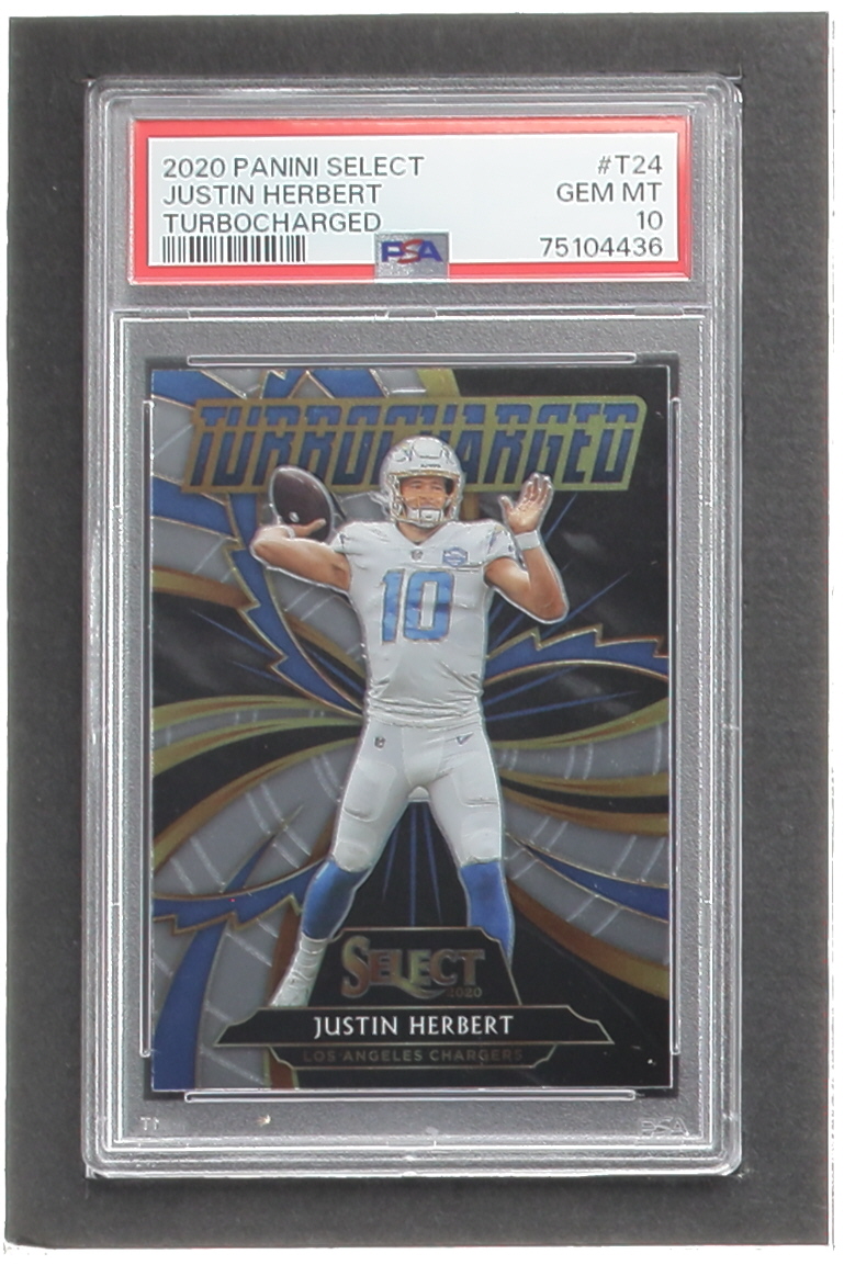 Justin Herbert 2020 Select Turbocharged #24 RC (PSA 10) at PristineAuction.com Justin Herbert 2020 Select Turbocharged #24 RC (PSA 10) at PristineAuction.com